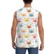 thumbnail image 4 of Balery Colorful Crabs Camisetas sin mangas para hombre, absorbe la humedad y protege contra el mal olor.-XX-Large, 4 of 7