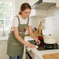 thumbnail image 4 of Hometravel Kitchen Apron, Water-Repellent Adult Cooking Apron Full Length, Long Stain-Resistant Work Apron for Home Kitchen, Dining, Chef, Waitstaff, 4 of 7