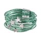 thumbnail image 4 of Pulsera tipo brazalete para niña, pulsera apilable, artículos para fiestas, multifuncional . Verde, 4 of 8