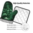 thumbnail image 4 of Gaeub Ferns Leave Green Foliage Print Oven Mitts and Pot Holders Sets of 2,Heat Resistant Pad,Cooking Gloves, for Baking BBQ Home Decor, 4 of 7