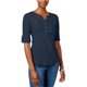 thumbnail image 1 of Camiseta henley Karen Scott para mujer azul XXL, 1 of 1