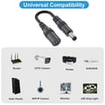 thumbnail image 2 of Useful DC5.5x2.1mm Power Extension Cable for LED Light Strips, Monitor, Printers, 2 of 6