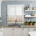 thumbnail image 6 of Kitchen Curtains Set, Spring Floral Kitchen Curtains and Valances Set, Pastoral Botanical Summer Flowers Vintage Rod Pocket Tier Curtains 24 Inch Length for Cafe/Bedroom Windows, 6 of 6