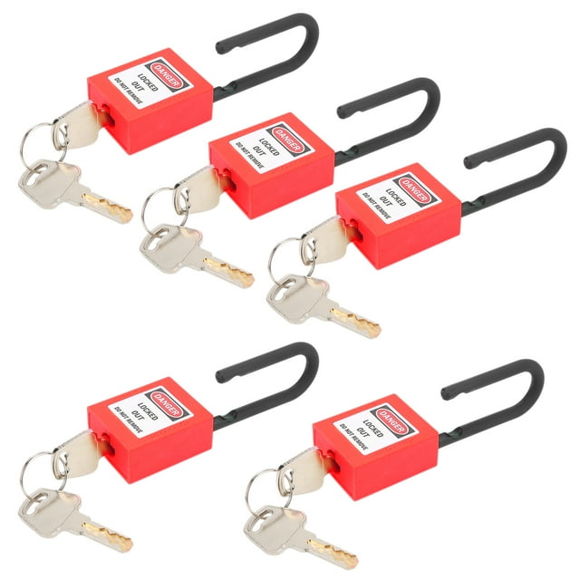 Lockout Lock, Lockout Tagout Lock 5 Sets For Industrial Use For Lock Out Tag Out Stations