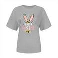 thumbnail image 4 of VBTAPA Women Happy Easter Shirt Eggs Hunting Themed Graphic T-Shirts Funny Cute Graphic Tees Teen Girls Short Sleeve Crewneck Tops Gray M, 4 of 6