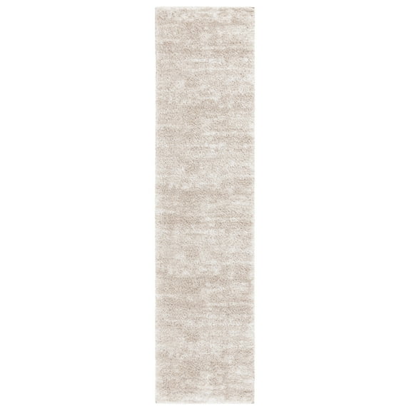 SAFAVIEH Penelope Yazmin Abstract Shag Runner Rug, Beige/Ivory, 2' x 8'