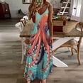 thumbnail image 4 of Octopus Art Sleeveless Dress Loose Women's Dress Dresses Luxury Evening Dresses, 4 of 9