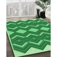 thumbnail image 3 of Ahgly Company Machine Washable Indoor Rectangle Transitional Green Area Rugs, 2' x 3', 3 of 7