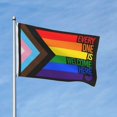 thumbnail image 2 of Bandera del Orgullo Progresivo Arcoíris Gay, Lesbianas, Transgénero, Bisexuales, LGBTQ, 3x5 pies, Bandera de Doble Cara, Letrero para Exteriores, Fiesta, Patio, Decoración de Casa, 2 of 8