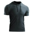 thumbnail image 6 of Men's Summer Hooded Sportswear Running Fast Dry Breathable Short Sleeves, 6 of 7