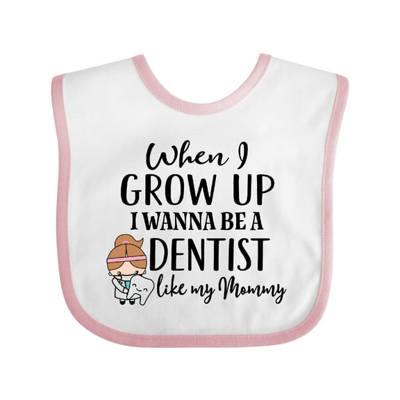 Inktastic Future Dentist Like Mommy Girls Baby Bib
