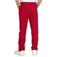 thumbnail image 6 of Tfken Toddler Children Boys Trousers Size 11-12 Years Straight Skinny Comfort Waist Trendy Fall Pants Red, 6 of 6