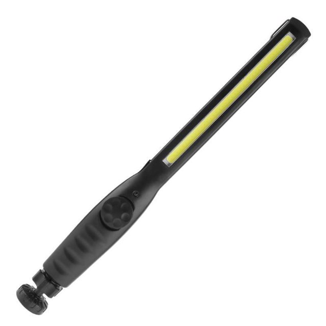 Luz de trabajo multifuncional con brillo ajustable de 180 grados, luz de gancho con imán de carga de mantenimiento COB