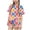 Purple, variant on Girls Summer 2 Piece Outfits Round Neck Print Short Sleeve T-shirt with Loose Shorts Sets Casual Loungwear Green 9-10 Years