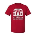thumbnail image 2 of Wild Bobby,I Have Two Titles Dad and Step Dad Rock Them Both Step Dad Gift, Father's Day, Men Graphic Tees, Red, Large, 2 of 3