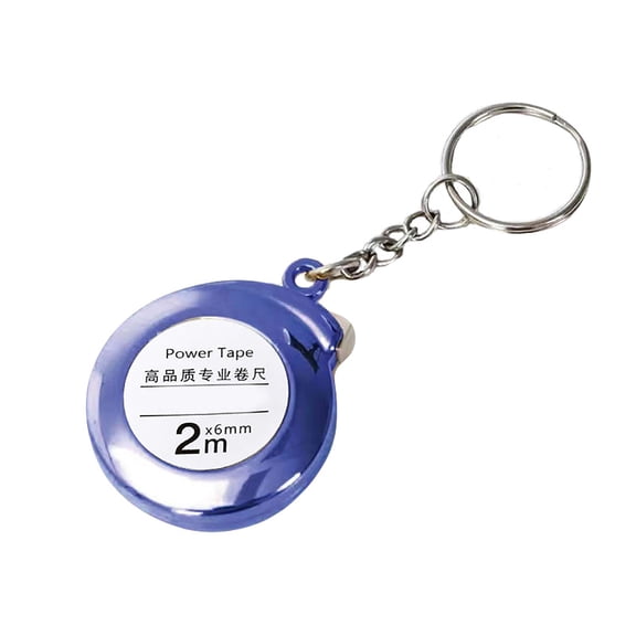 Hovmgk 2m Mini Keychain Tape Measure, Portable Steel Measuring Tape with Protective Keychain, Lightweight Multi-Color Measuring Tool for Home, Office, Daily Use, Convenient & Easy-to-Read Scale