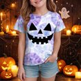thumbnail image 3 of Futezty Halloween Shirt for Kids Short Sleeve T Shirt Boys Girls Pumpkin Face Graphic Tees 12M-13T, 3 of 5