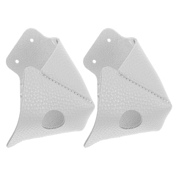 Masteelf 2pcs Roller Skates Boots Toe Cap Guard Protectors PU Roller Skate Toe Cover Front Guard Ice Skating Protective Gears Ice Skate Accessories