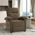 thumbnail image 5 of Recliner Chair for Adults, Recliner Chair with Massage and Heat, Lounge Chair Message Chair for Living Room, Adjustable Modern Reclining Chair with Manual Control and Side Pocket, Brown, 5 of 13