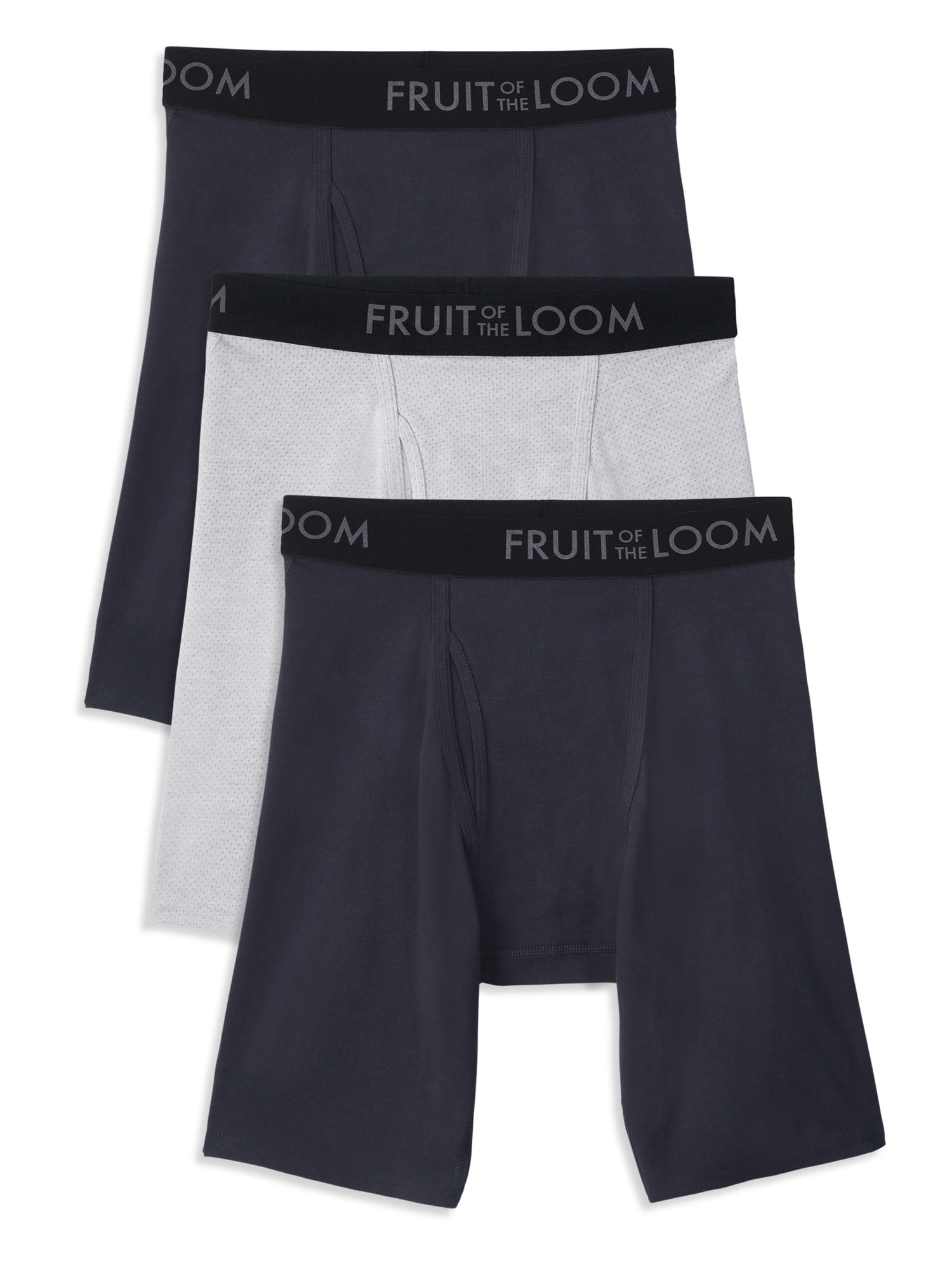 Fruit Of The Loom Mens 4-Pack Premium Dri-Stretch Short Leg Boxer Brief 