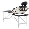 thumbnail image 5 of vidaXL 4-Zone Foldable Massage Table Aluminium Black and White, 5 of 5