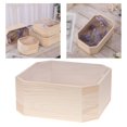 thumbnail image 4 of Caja de Sin Terminar, Caja de Almacenamiento de Recuerdos de Joyería de Decorativa DIY con Tapa, de Memoria de , Pendientes, Los 22x14.5x8cm Macarena Caja de almacenamiento de madera, 4 of 8