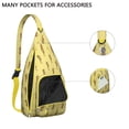 thumbnail image 2 of Ocean Creatures Sling Backpack - Tropical Seahorse & Jellyfish Pattern Crossbody Bag, Lightweight Anti-Theft Shoulder Pack with Layered Storage for Travel, Photography and Cycling, 2 of 4
