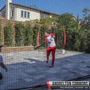 PowerNet Portable Sports Net for Protection, Soccer, Lacrosse & Volleyball Rebounder, Softball Baseball Net, Basketball Net, Indoor Outdoor Safety Net, Backyard & Garage Backstop (16 x 10 FT)