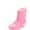 Pink, variant on jovati Women Waterproof Rain Shoes Fashion Plastic Low Heel Jelly Color Hasp High Boots