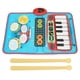 thumbnail image 1 of Tapete Musical 2 en 1 para bebé, teclado de Piano, tambor para niños pequeños, tapete de juego Musical táctil portátil para educación temprana, 1 of 9
