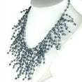 thumbnail image 2 of New Unique Crystal Bead Fringe Statement Necklace Bib Jewelry Women Accessories, 2 of 4