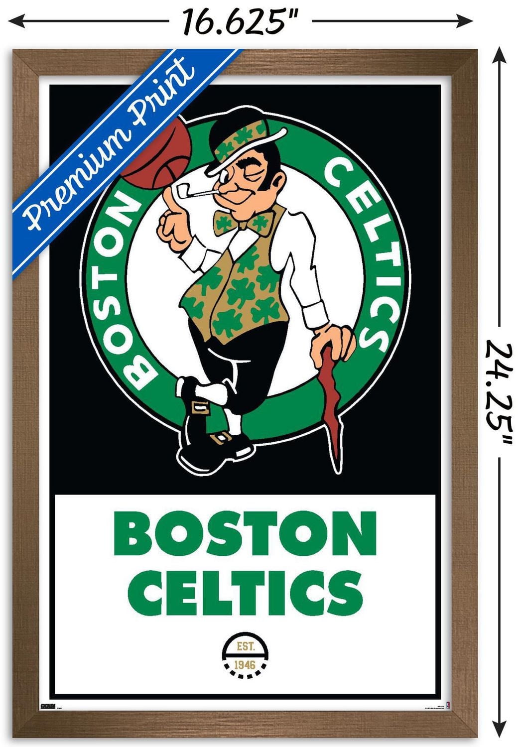 NBA Boston Celtics - Logo 21 Wall Poster, 14.725" x 22.375"