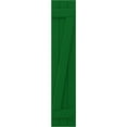 thumbnail image 5 of Ekena Millwork 10 1/2"W x 72"H Americraft Three Board (2 Batten) Exterior Real Wood Joined Board-n-Batten Shutters w/ Z-Bar (Per Pair), Viridian Green, 5 of 10