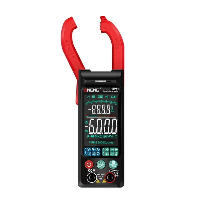 Clamp Meter,St211 6000 With Meter Clamp 400a With Meter Clamp Meter Clamp Ncv Test Universal Meter Tester Meter Clamp Ncv Tester Temperature / 6000 T Clamp Ammeter Universal Meter