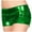 Green, variant on Metallic Glamour Rave Booty Dance Shorts Imitation Light Women's Underwear Shorts