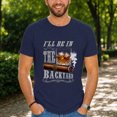 thumbnail image 3 of Jollimate I'll Be in the Backyard T-Shirt, Cigar and Whiskey Graphic Tee, Funny Men's Gift Shirt, 3 of 6
