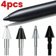 thumbnail image 2 of Pointe de Crayon de Remplacement Silicone Screentouch Stylet Pointes Silencieuses pour Apple Pencil 1/2 Résistant à l'Usure par Pointe Fine 2 Pcs Blanc, 2 of 6
