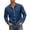 Navy #1, variant on WULMLEO Men's Cotton Linen Button Down Shirts Long Sleeve Casual Summer Beach Tops Brown Polyester