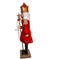 thumbnail image 3 of Kurt S. Adler 32-Inch Plastic Red and Gold King Nutcracker, Multi, 3 of 4