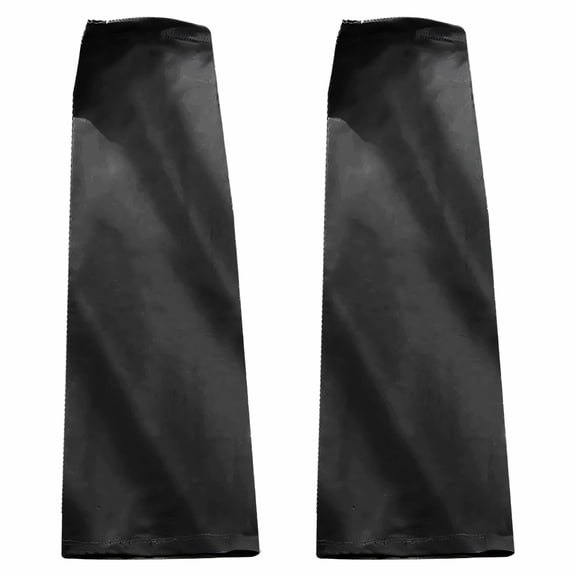 TELOLY Arm Sleeves,Tight Knit UPF50  Nylon Arm Sleeves,Fine Craftsmanship 17.7" Arm Sleeves for Women,Black