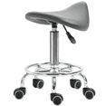 thumbnail image 1 of HOMCOM Saddle Stool Rolling Salon Chair for Massage Spa Clinic Beauty Grey, 1 of 10