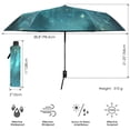 thumbnail image 3 of FORMRS Travel Umbrella Folding Auto Open Close Windproof Rain UV Protection, Magical Forest, 3 of 8