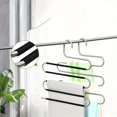 thumbnail image 3 of CNKOO 1 Pce Cintre en Forme de S en Acier Inoxydable Économiseur d'Espace Rangement et Organisation pour Garde-Robe Placard Chambre Adapté pour Pantalons Jeans Écharpes ZZZ, 3 of 6