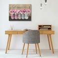 thumbnail image 3 of Inspirational Canvas Wall Art Encouraging Bible Verses On Cute Marson Jars With Hummingbird God Says You Are For Home Office Apartment Room Decor Flowers Wall Decoration 12x16 Inch (Pink), 3 of 6