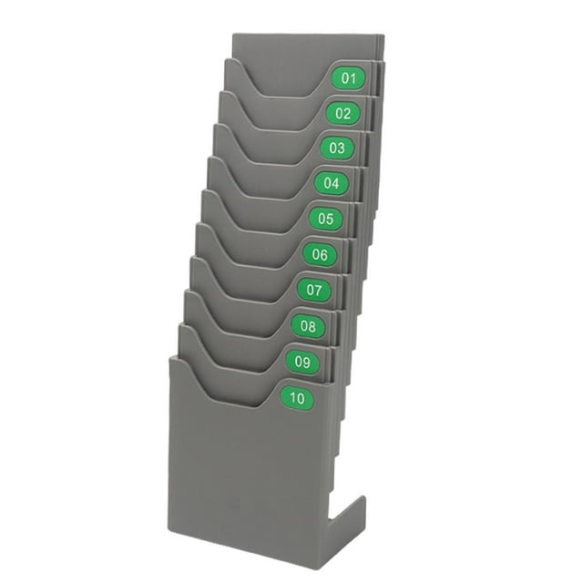 kurtrusly Time Card Holder Expanding Rack Punch In Punch Out At Office Factory And Warehouse Setup Lightweight Etc. Sturdy