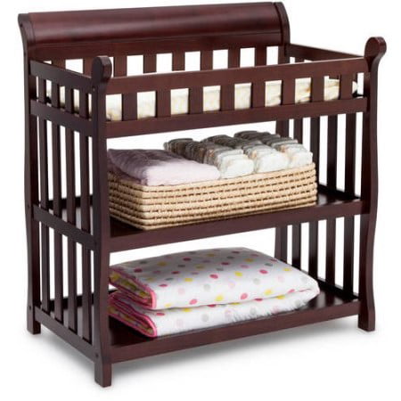 Delta Children Eclipse Changing Table With Pad Dark Chocolate