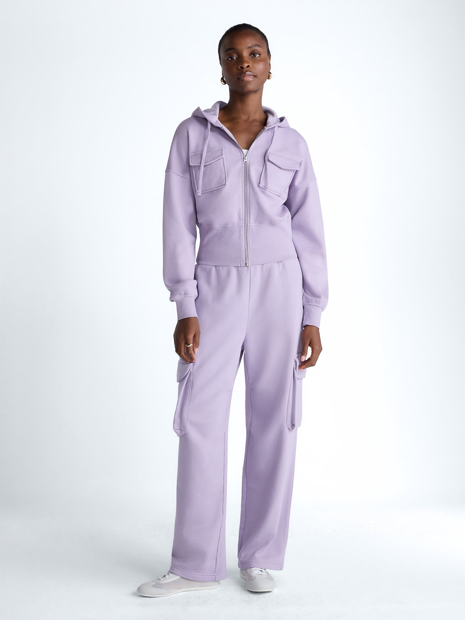 Scoop Women’s and Women’s Plus Full Zip Hoodie, Sizes XS-4X
