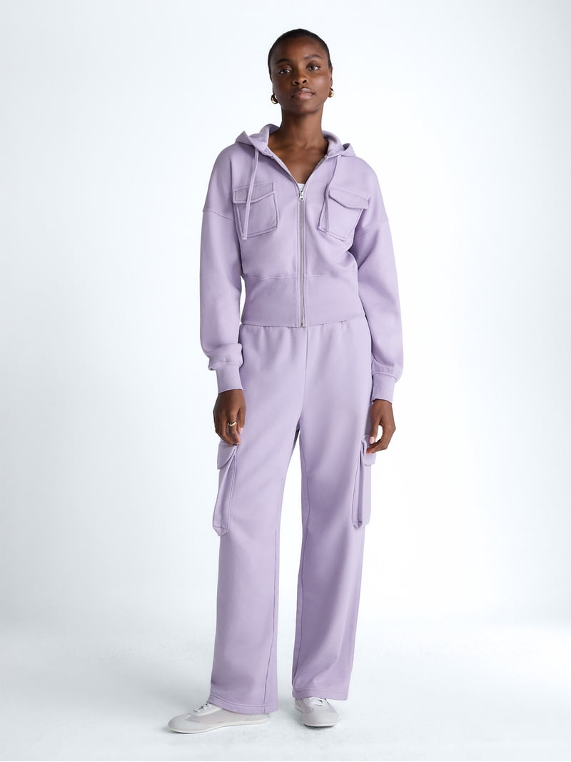 Scoop Women's and Women's Plus Full Zip Hoodie, Sizes XS-4X