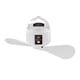 thumbnail image 1 of Ventilador de techo para tienda de campaña con temporizador y gancho para colgar, 3 velocidades Blanco 10400mAh, 1 of 7