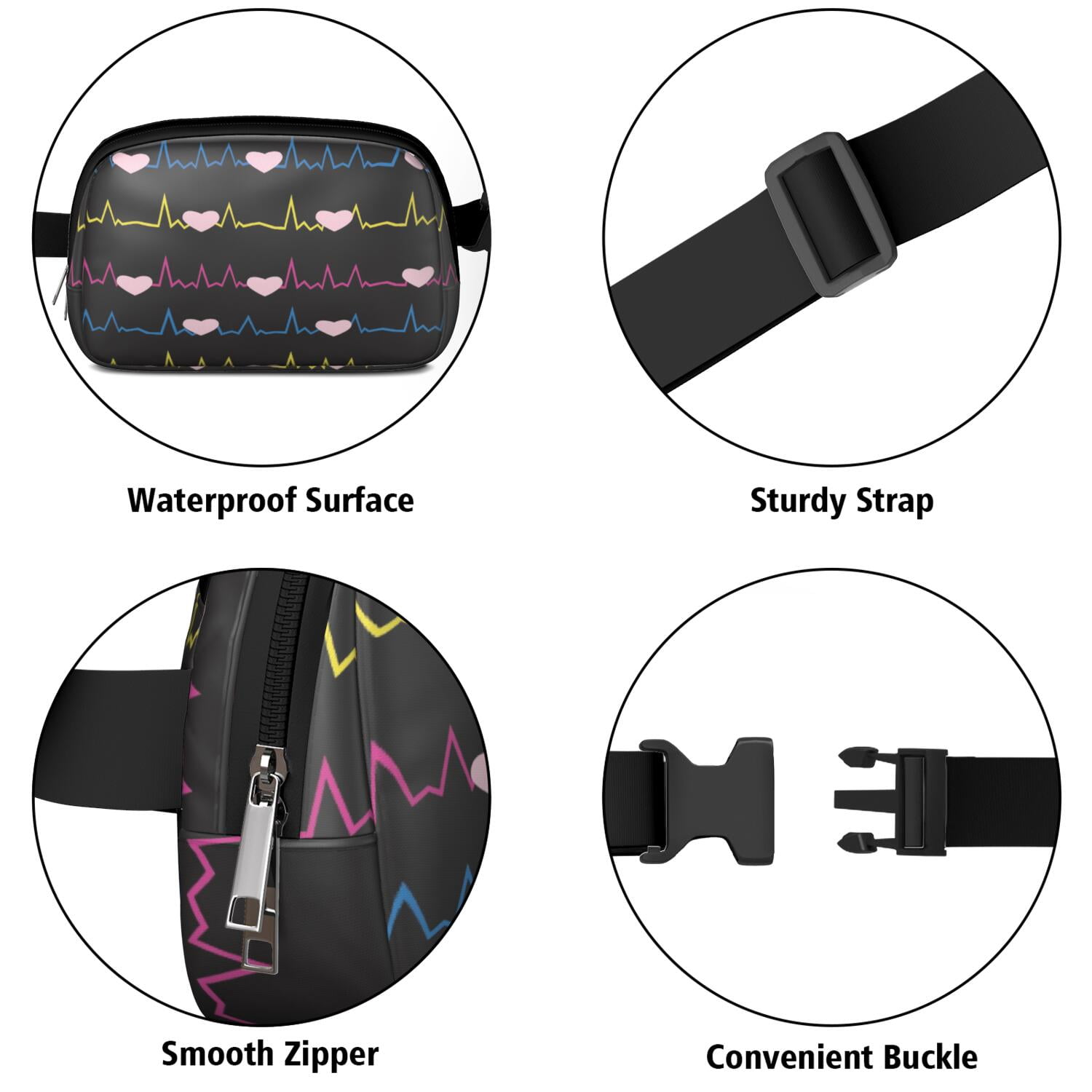 Cute Nurse Aesthetic Belt Bag – Funny Nurse Life Fanny Pack Gift for Nursing Students & Healthcare Heroes, Comfortable & Stylish